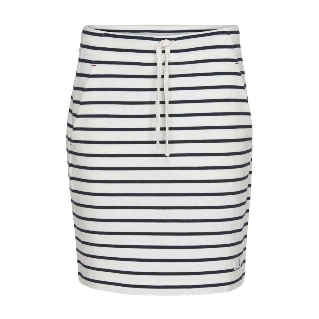 Anjelica Striped Skirt - Pearl/SR Navy