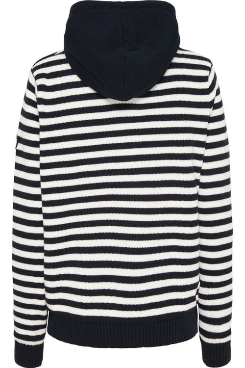Annelie Striped Windbreaker - Dark Navy/Pearl