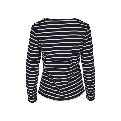 Antibes Striped Long Sleeve Tee - SR Navy/Ecru
