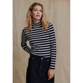 Cherry Rollneck - Navy Stripe