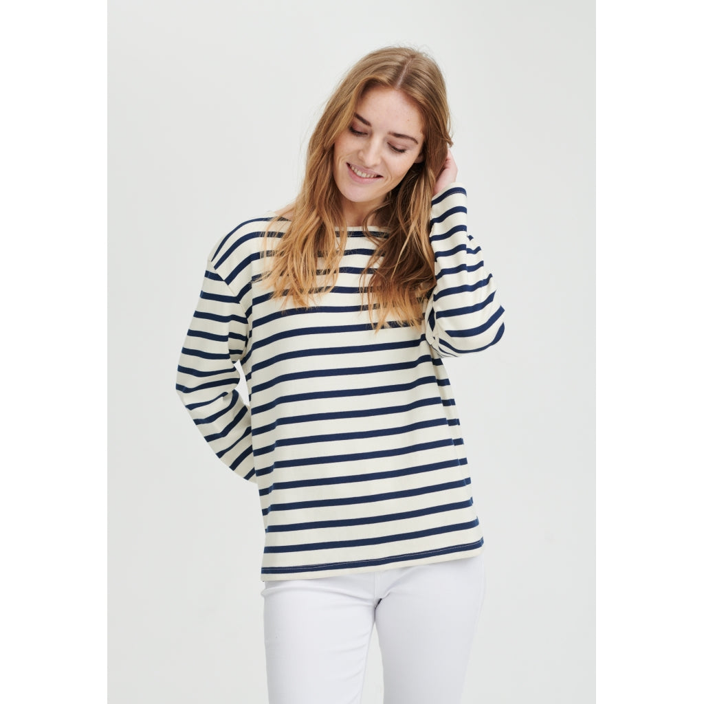 Claudia T-shirt - Off White Stripe
