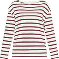 Claudia T-shirt - Eggplant Stripe