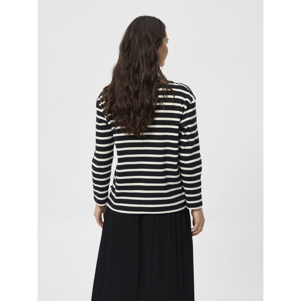 Claudia T-shirt - Black Stripe