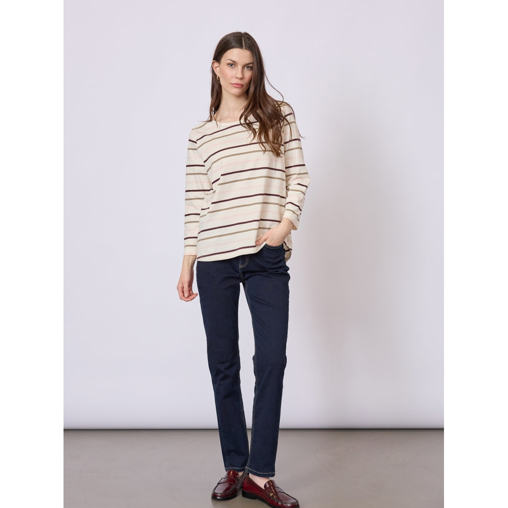 Croco T-shirt - Rose Stripe