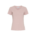 Dorthea Organic Cotton V-Neck tee - Pale Mauve