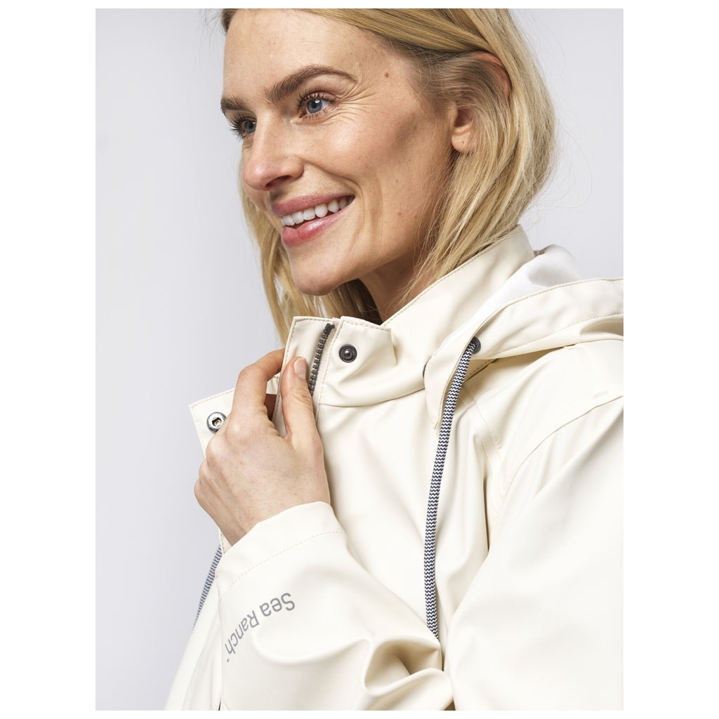 Elice Rain Coat - Off White