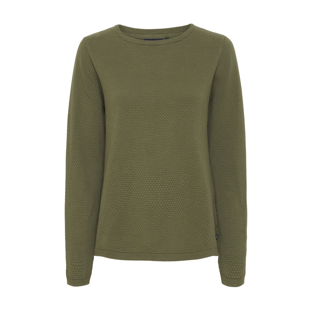 Frida Bubble Knit - Army Grøn