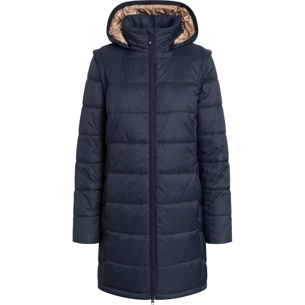 Inez Puffa Coat - Dark Navy