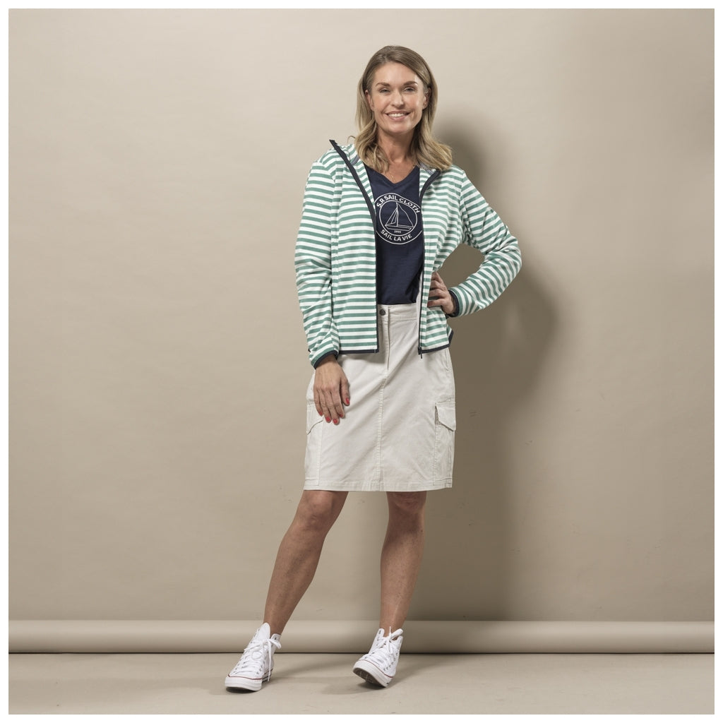 Kia Fleece - Green Spruce / White