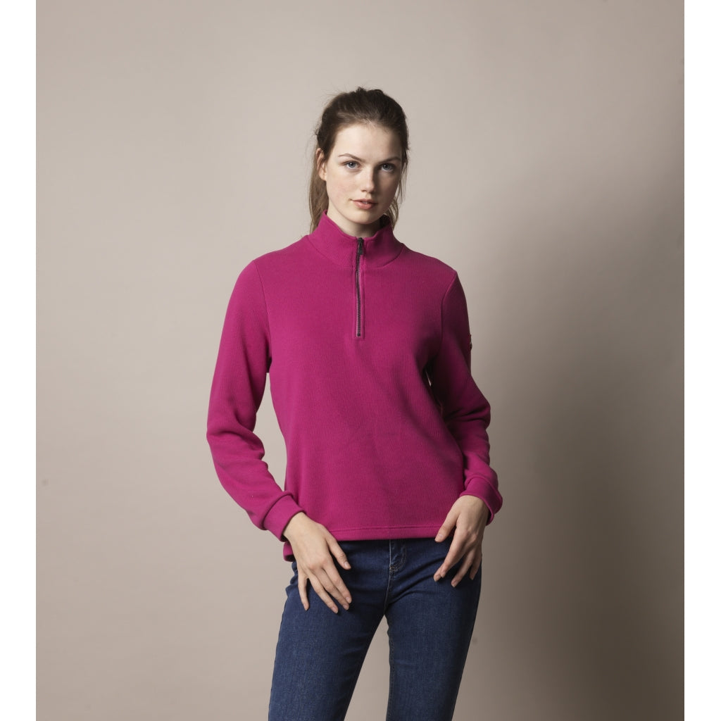 Manuela Half Zip - Sangria