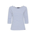 Marina tee with UV protection - White/Federal Blue