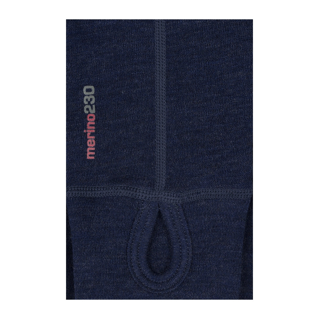Mens Merino Wool Crew Neck - Navy Marle