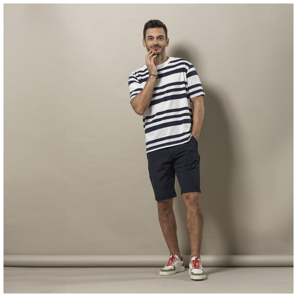 Pascal T-shirt - Pearl/SR Navy