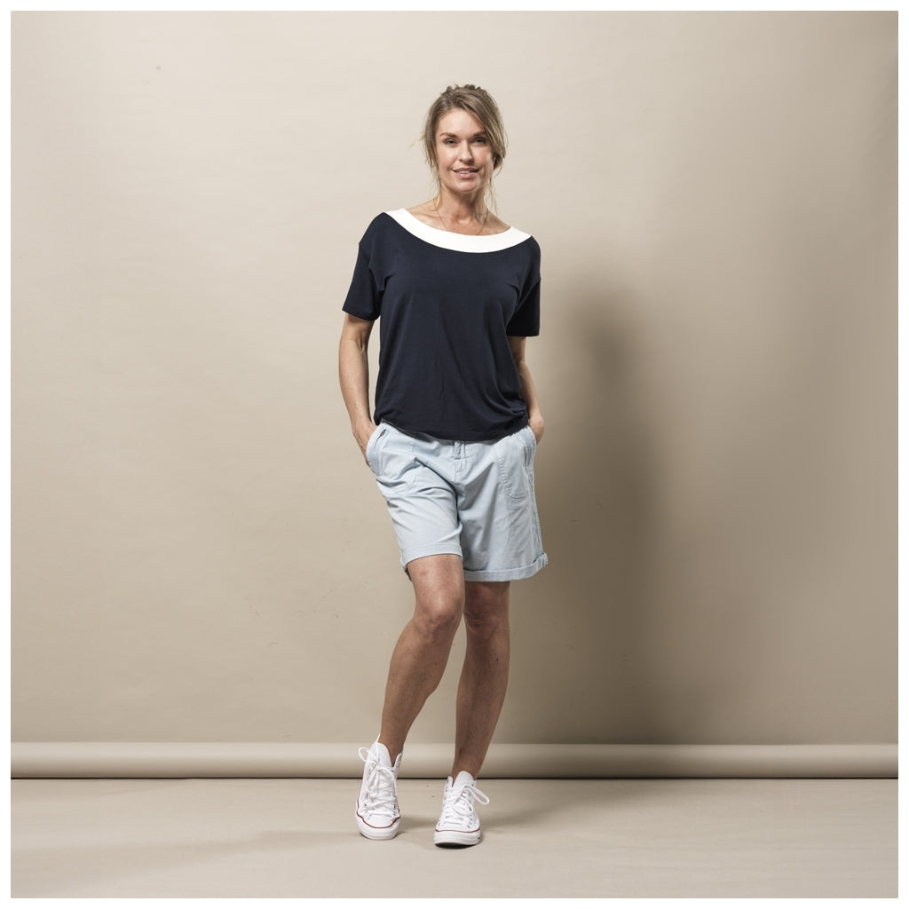 Patrizia Short Sleeve Tee - Dark Navy