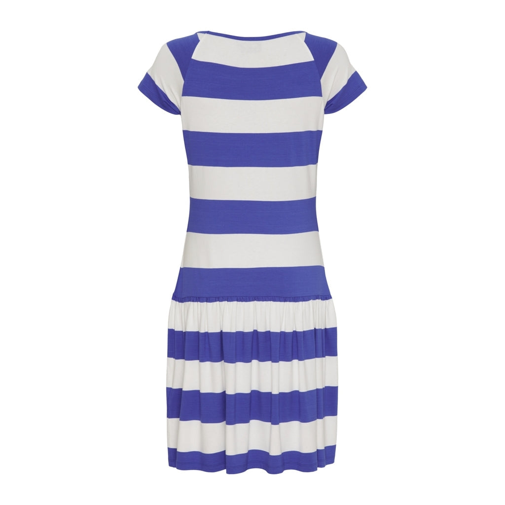 Petra Dress - Blue/Pearl
