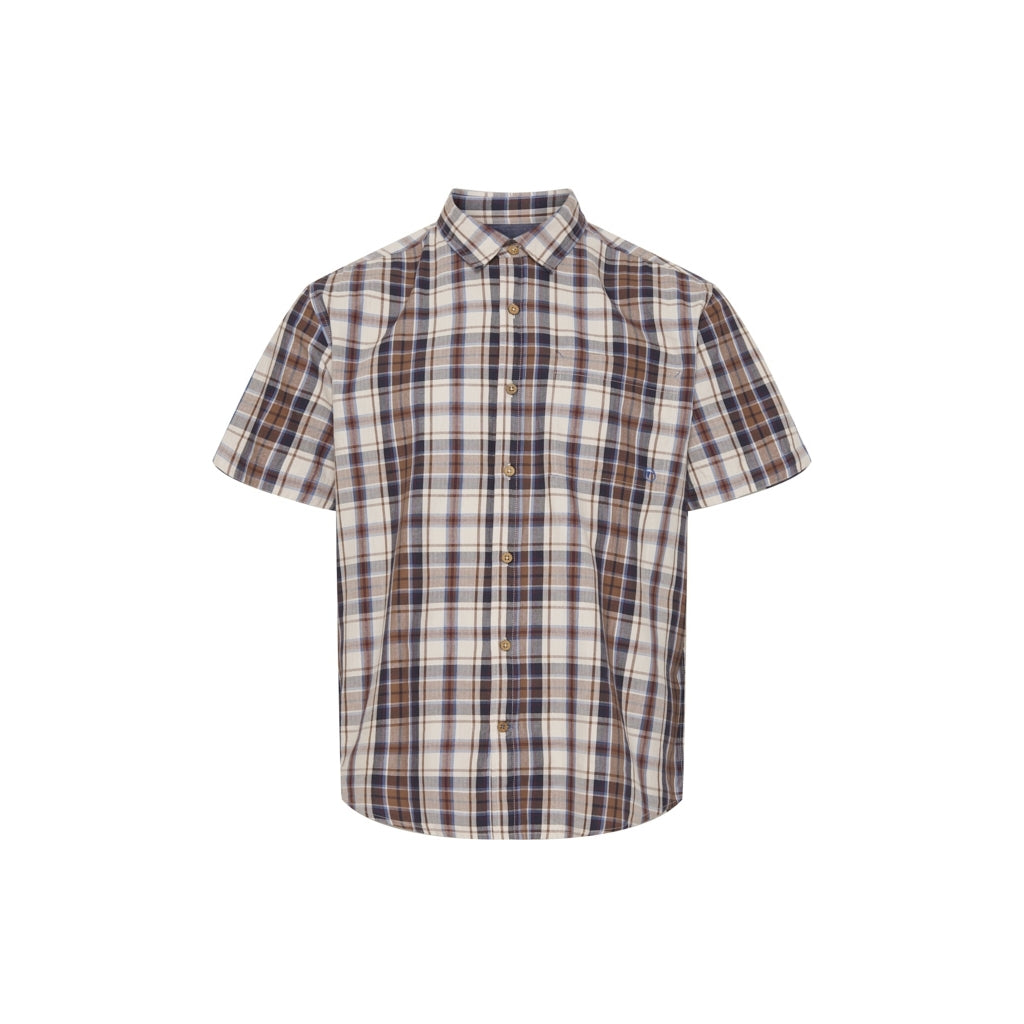 Sandy Short Sleeve Shirt - Brown Check