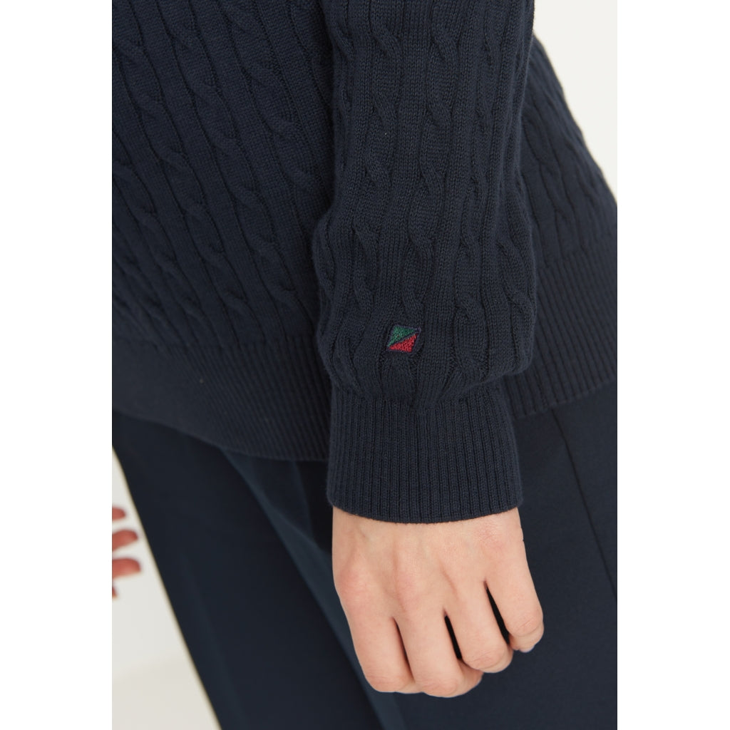 Simone Cable Knit - Navy