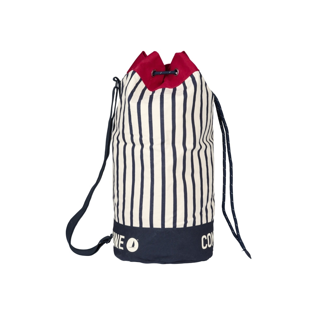 Striped Sailors Bag - Ecru/SR Navy