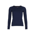 Womens Merino Wool Crew Neck - Navy Marle